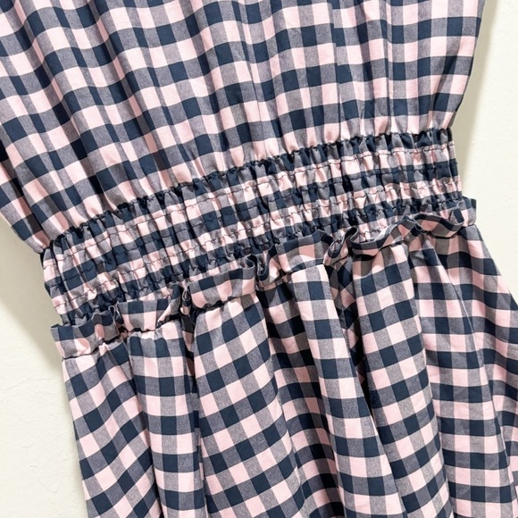 TIFFI Women’s Pink Blue Gingham Check Fit & Flare Short Sleeve Dress Size Small - Picture 6 of 9